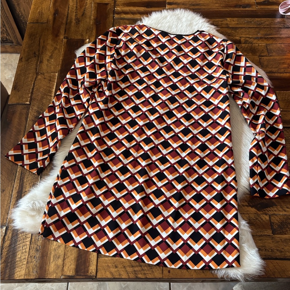 Zara Multicolor Geometric Pattern Tunic Top - Picture 2 of 9
